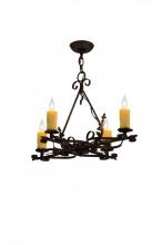 Meyda Black 179037 - 28"L Elianna 4 LT Chandelier