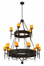 Meyda Black 179668 - 51" Wide Marta 2 Tier Chandelier