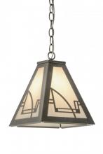 Meyda Black 179844 - 10"Sq Revival Deco Mini Pendant