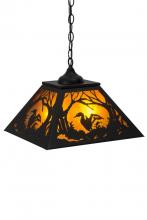 Meyda Black 180040 - 16" Square Loon Pendant