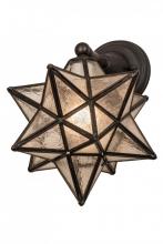 Meyda Black 180419 - 10"W Moravian Star Wall Sconce