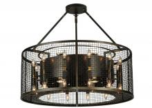 Meyda Black 180606 - 30"W Paloma Golpe 36 LT Pendant