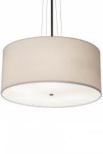 Meyda Black 180894 - 36" Wide Cilindro White Textrene Pendant