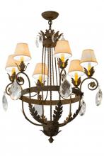 Meyda Black 180943 - 26" Wide Antonia 6 Light Chandelier