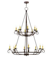 Meyda Black 180961 - 45"W Estrella 16 LT Two Tier Chandelier