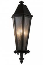 Meyda Black 181850 - 14"W Millesime Lantern Wall Sconce