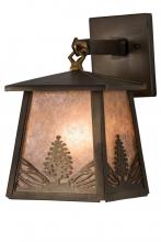 Meyda Black 182078 - 7"W Mountain Pine Hanging Wall Sconce