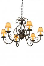 Meyda Black 182593 - 36" Wide Jenna 6 Light Chandelier