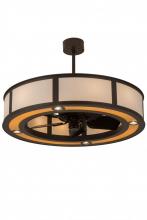 Meyda Black 182935 - 45" Wide Maplewood Chandel-Air