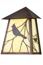 Meyda Black 183213 - 9"W Stillwater Song Bird Wall Sconce