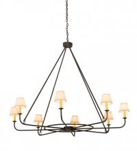 Meyda Black 183511 - 60"W Brach Ring 8 LT Chandelier