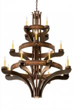 Meyda Black 183606 - 48"W Castilla 16 LT Three Tier Chandelier