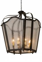 Meyda Black 183674 - 48"W Citadel 8 LT Pendant