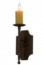 Meyda Black 185769 - 5"W Toscano Wall Sconce