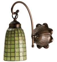 Meyda Black 18636 - 6"W Terra Verde Wall Sconce