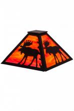 Meyda Black 187273 - 13" Square Lone Moose Shade