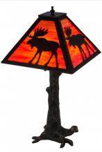 Meyda Black 187276 - 24"H Lone Moose Table Lamp