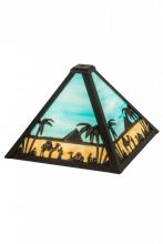 Meyda Black 188315 - 10"Sq Camel Mission Shade