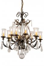 Meyda Black 188392 - 36"W French Elegance 12 LT Chandelier