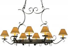 Meyda Black 188402 - 54"L Laramie 8 LT Pot Rack