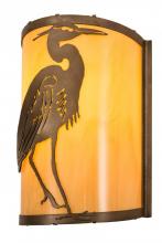 Meyda Black 188604 - 8"W Heron Wall Sconce