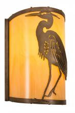 Meyda Black 188606 - 8"W Heron Wall Sconce