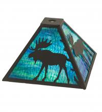 Meyda Black 188739 - 12" Square Moose Shade