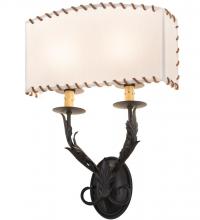 Meyda Black 189075 - 15" Wide Ranchero Wall Sconce