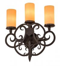 Meyda Black 189166 - 16.5" Wide Ashley Wall Sconce