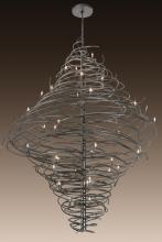 Meyda Black 189763 - 72"W Cyclone 36 LT Chandelier