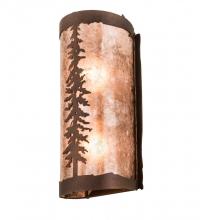 Meyda Black 189847 - 5" Wide Tall Pines Wall Sconce