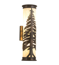 Meyda Black 190060 - 5" Wide Pine Tree Wall Sconce