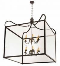 Meyda Black 190125 - 43"Sq Rennes 12 LT Pendant