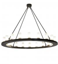 Meyda Black 190596 - 60" Wide Loxley 20 Light Chandelier