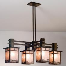 Meyda Black 19060 - 36"W Roylance 4 LT Chandelier