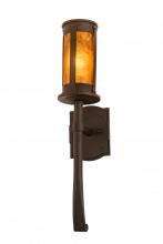 Meyda Black 190725 - 5"W Beartooth Wall Sconce