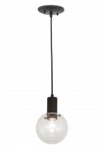 Meyda Black 190882 - 6"W Bola Mini Pendant