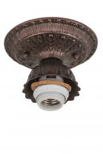 Meyda Black 190897 - 5.25"W Mahogany Bronze 1 LT Flushmount Hardware