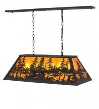 Meyda Black 190922 - 36" Long Tall Pines Oblong Pendant