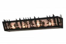 Meyda Black 19134 - 30"W Tall Pines Vanity Light