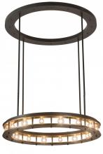 Meyda Black 191696 - 49" Wide Alva Cilindro 16 Light Pendant