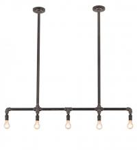 Meyda Black 191981 - 48" Wide Alva Conduttura 5 Light Pendant