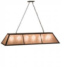 Meyda Black 192028 - 70"L Tri-Panel Oblong Pendant