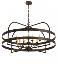 Meyda Black 192811 - 48" Wide Aldari 12 Light Chandelier