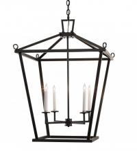 Meyda Black 193479 - 24" Square Kitzi Tapered Pendant