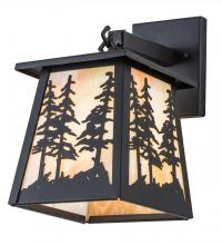 Meyda Black 193853 - 7" Wide Tall Pines Hanging Wall Sconce