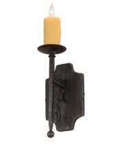 Meyda Black 194549 - 5"W Toscano Wall Sconce