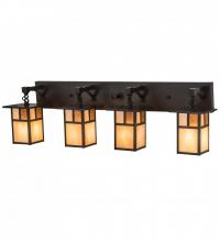 Meyda Black 194873 - 39"Wide Hyde Park "T" Mission 4 Light Vanity Light