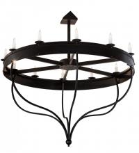 Meyda Black 195314 - 72" Wide Parnella 12 Light Chandelier