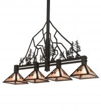 Meyda Black 195324 - 60" Long Tall Pines 4 Light Island Pendant